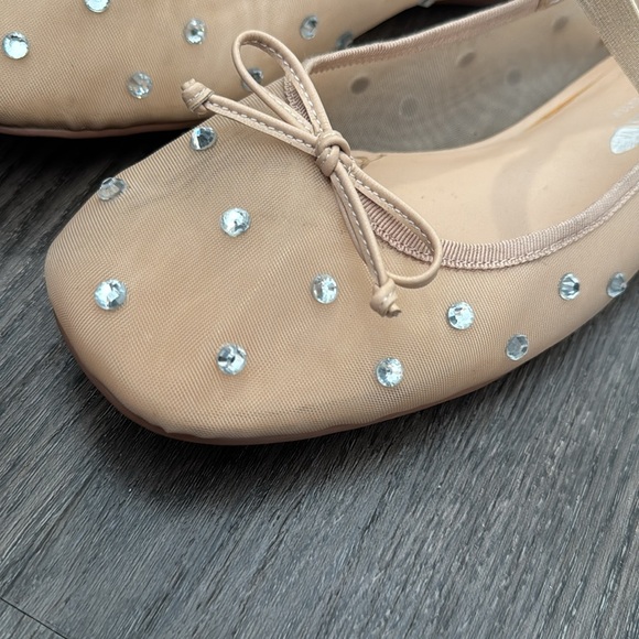 Jeffrey Campbell x Free People Mesh Ballet Flats with Rhinestones - Picture 2 of 10